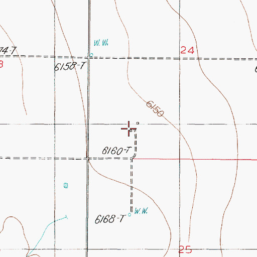 Topographic Map of Maxey Ranch, NM