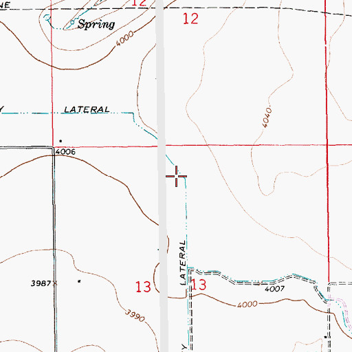 Topographic Map of McCaskey Lateral, NM