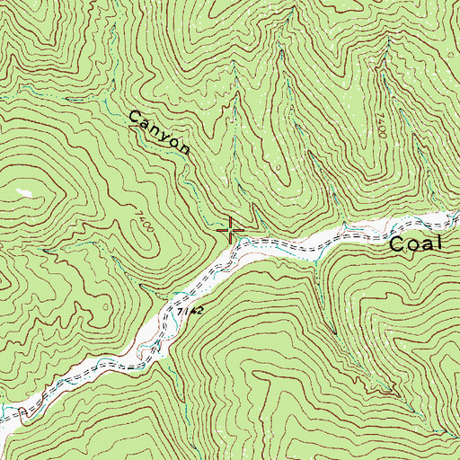 Topographic Map of McClellan Canyon, NM