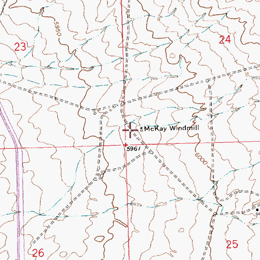 Topographic Map of McKay Windmill, NM