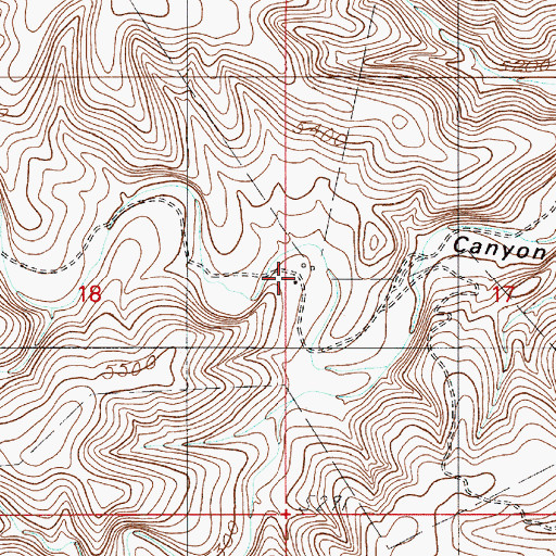 Topographic Map of McKnight Ranch, NM