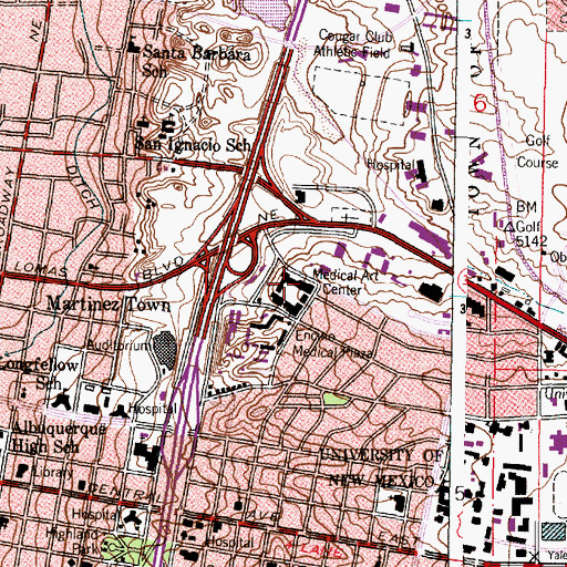 Topographic Map of Medical Art Center, NM