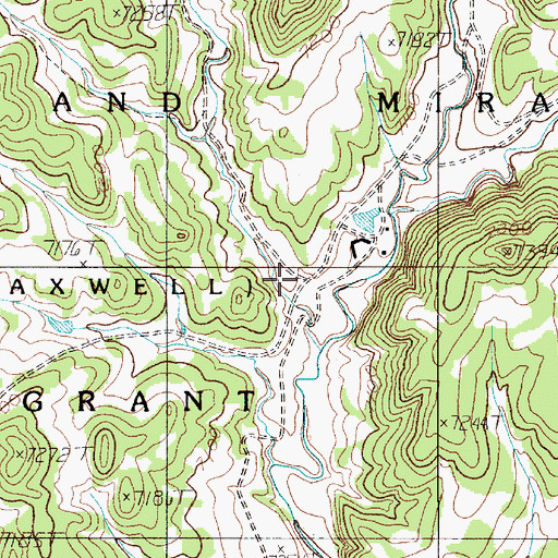 Topographic Map of Mercer Canyon, NM