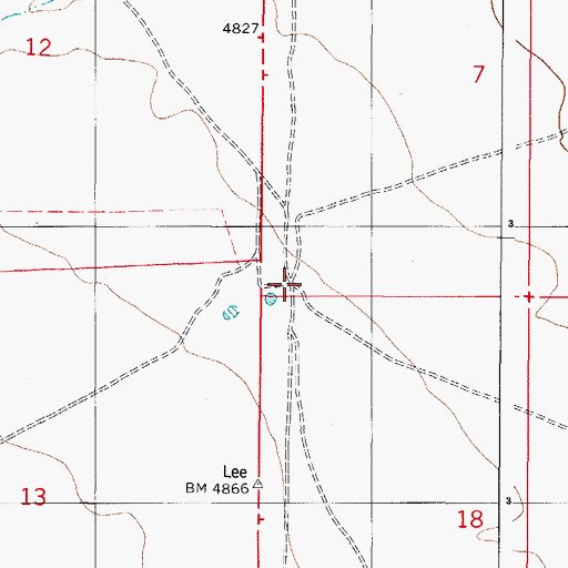 Topographic Map of Mesa Horse Camp, NM