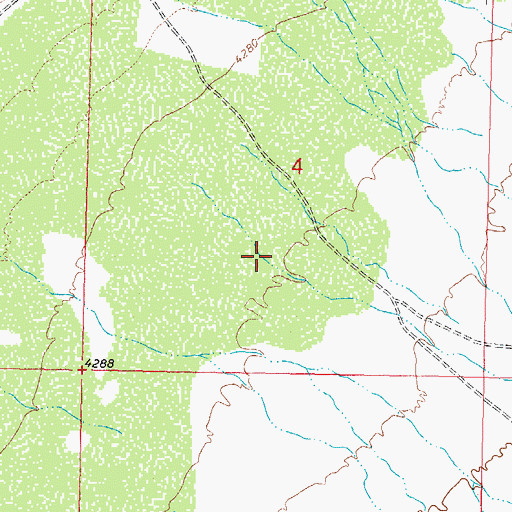 Topographic Map of Mexican Canyon, NM