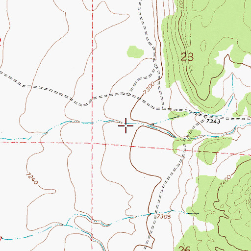 Topographic Map of Middle Canyon, NM