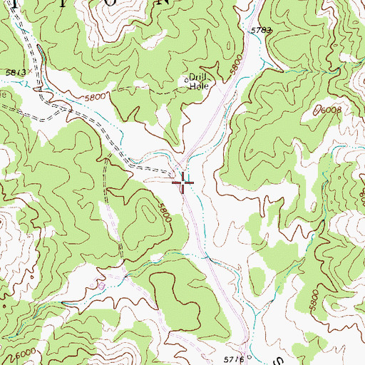 Topographic Map of Middle Canyon, NM