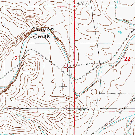 Topographic Map of Middle Well, NM