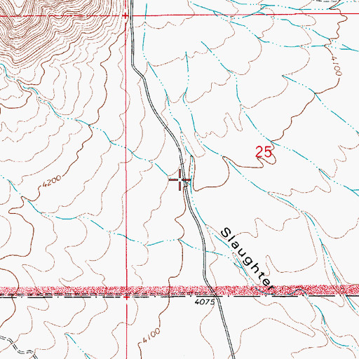 Topographic Map of Midnight Canyon, NM