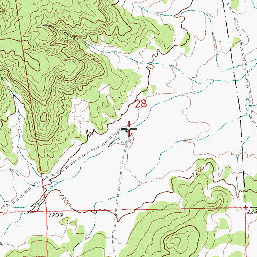 Topographic Map of Miller Canyon, NM