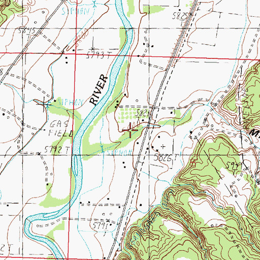 Topographic Map of Miller Canyon, NM
