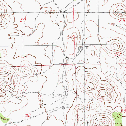 Topographic Map of Mills Goat Ranch, NM