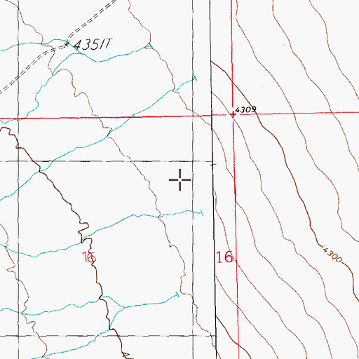 Topographic Map of Millsite Canyon, NM