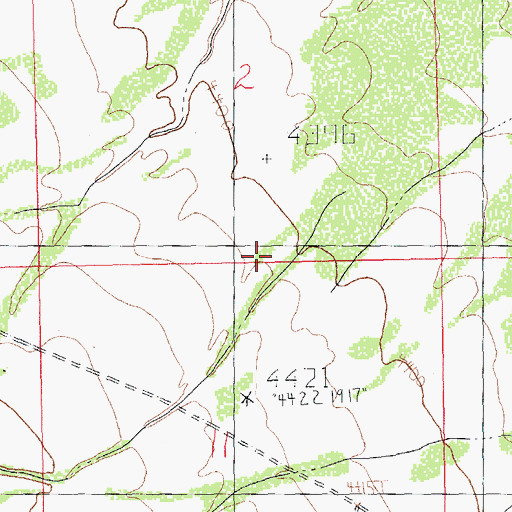 Topographic Map of Millsite Creek, NM