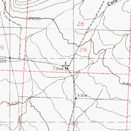 Topographic Map of Mimbres Tank, NM