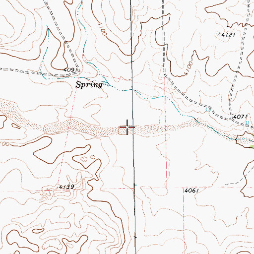 Topographic Map of Minneosa Creek, NM