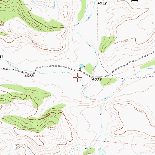 Topographic Map of Monia Canyon, NM