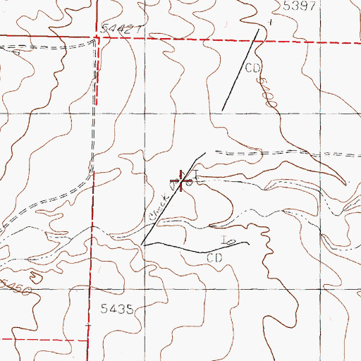 Topographic Map of Monte Largo Tank, NM