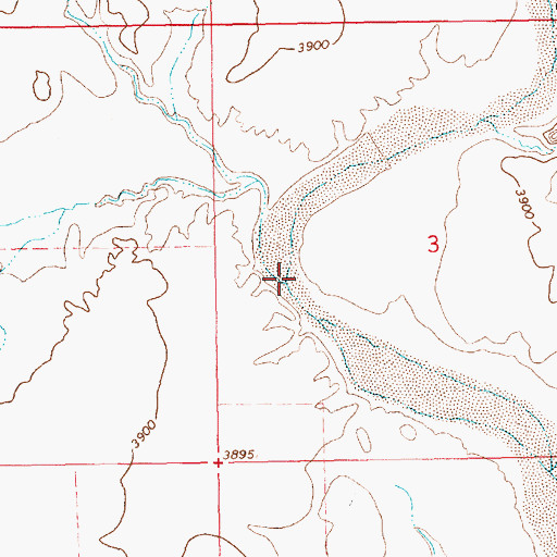 Topographic Map of Montesito Creek, NM