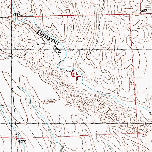 Topographic Map of Mouth of Cottonwood Windmill, NM