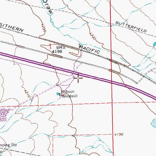 Topographic Map of Mudhole Draw, NM