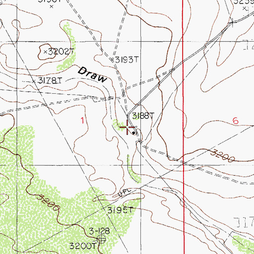 Topographic Map of Murray Ranch, NM