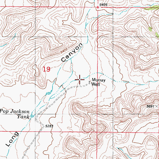 Topographic Map of Murray Well, NM