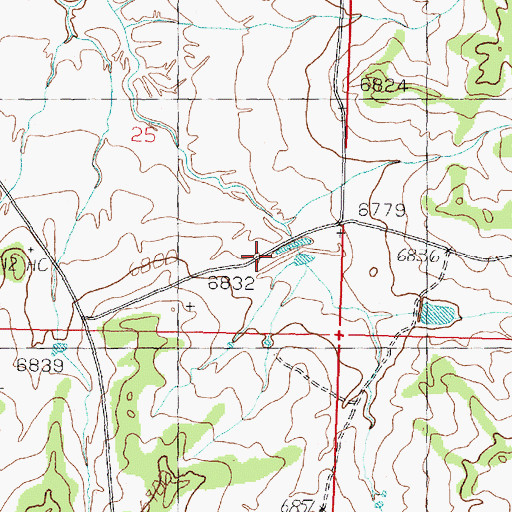 Topographic Map of Nageezi Dam, NM