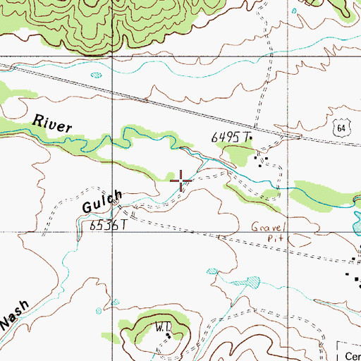 Topographic Map of Nash Gulch, NM