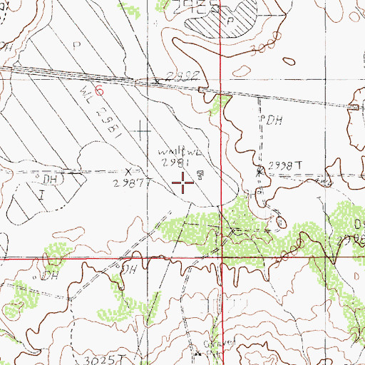 Topographic Map of Nash Well, NM