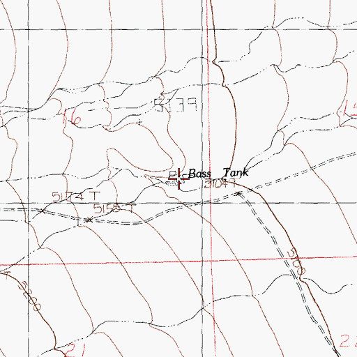 Topographic Map of Nations Tank, NM