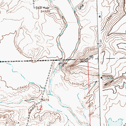 Topographic Map of Navajo Canyon, NM