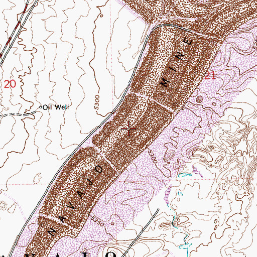 Topographic Map of Navajo Mine, NM