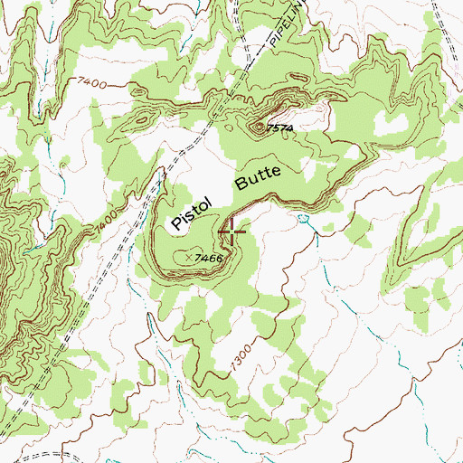 Topographic Map of Navarre Ranch, NM