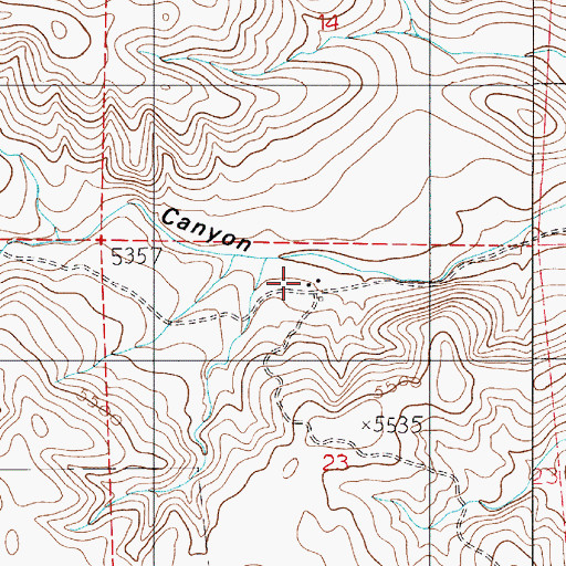 Topographic Map of Nelson Ranch, NM