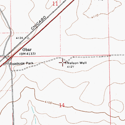 Topographic Map of Nelson Well, NM