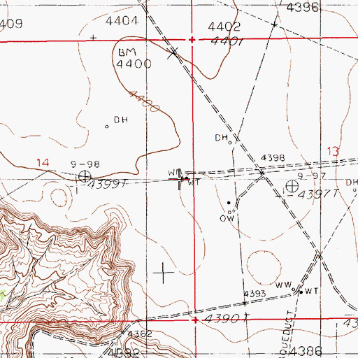 Topographic Map of New Fletcher Well, NM