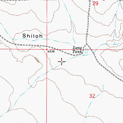Topographic Map of New Tank Draw, NM