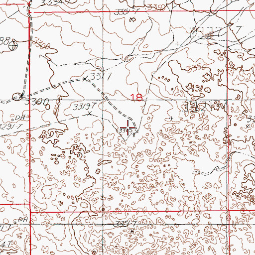 Topographic Map of New Well, NM