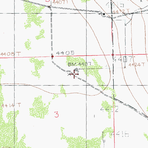 Topographic Map of New Wells, NM