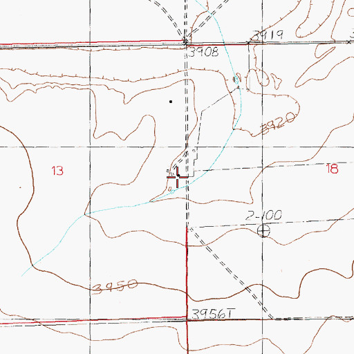 Topographic Map of Nickles Ranch, NM