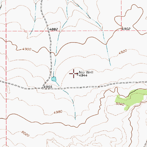 Topographic Map of Nip Well, NM