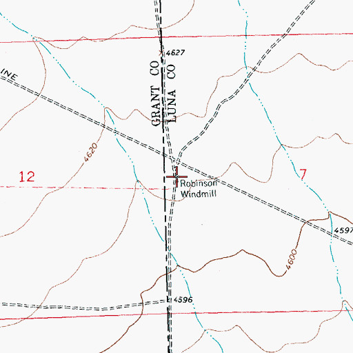 Topographic Map of Nobinson Windmill, NM