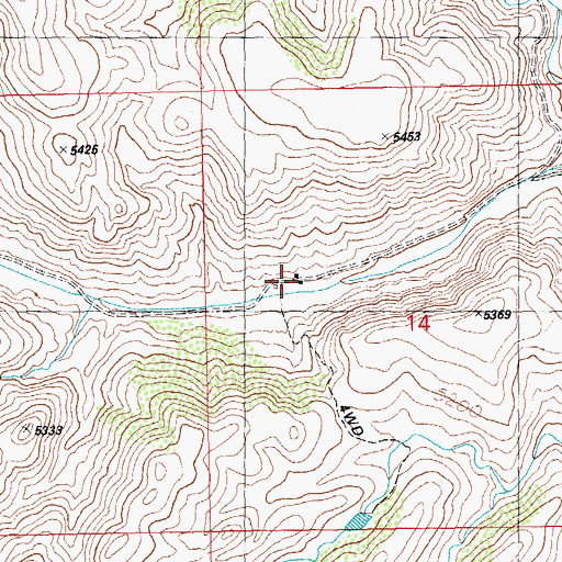 Topographic Map of Norris Ranch, NM
