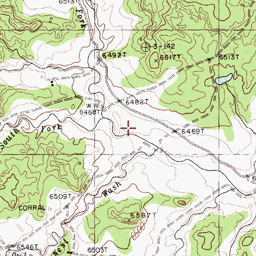 Topographic Map of North Fork Catron Wash, NM