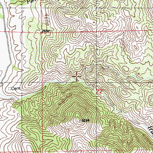 Topographic Map of North Fork Ira Canyon, NM