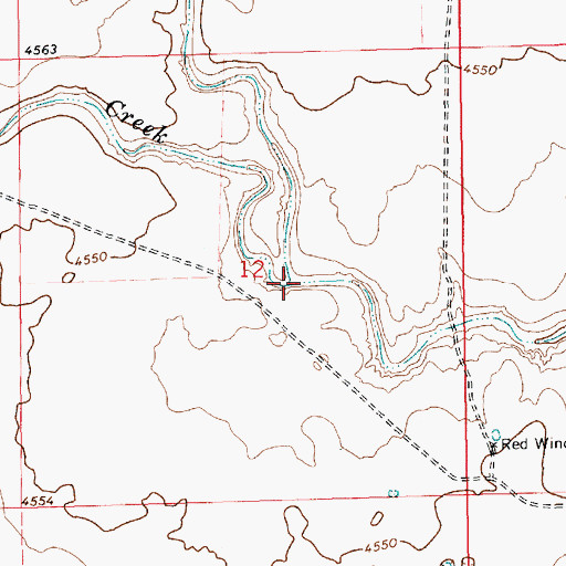 Topographic Map of North Fork Minneosa Creek, NM