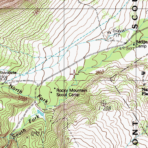 Topographic Map of North Fork Urraca Creek, NM