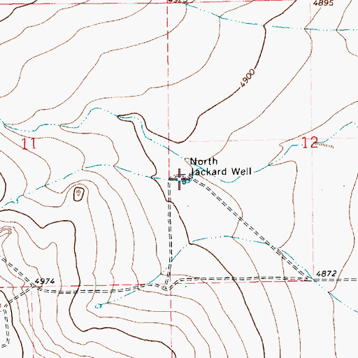 Topographic Map of North Jackard Well, NM