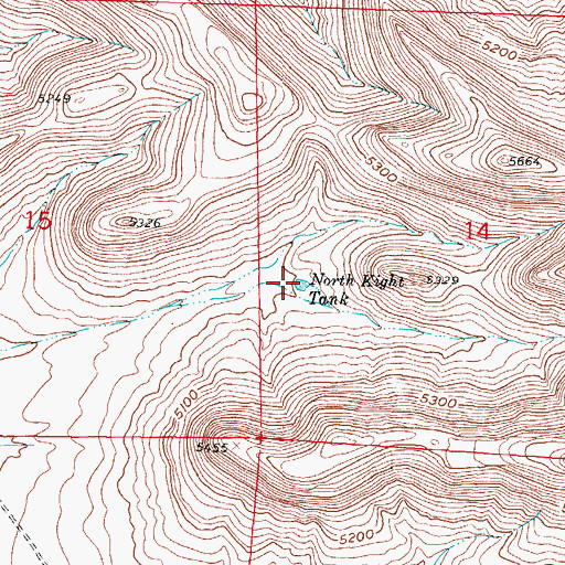 Topographic Map of North Kight Tank, NM